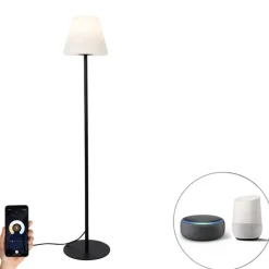 Smart buiten vloerlamp zwart incl. Wifi A60 - Virginia