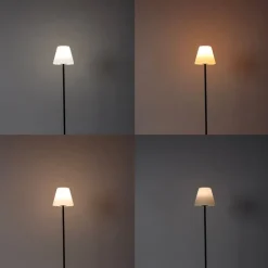 Smart buiten vloerlamp zwart incl. Wifi A60 - Virginia