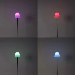 Smart buiten vloerlamp zwart incl. Wifi A60 - Virginia