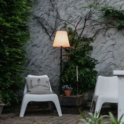 Smart buiten vloerlamp zwart incl. Wifi A60 - Virginia