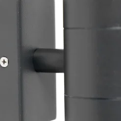 Smart buiten wandlamp donkergrijs IP44 incl. 2 Wifi GU10 - Duo