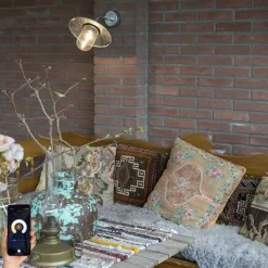 Smart buiten wandlamp zink IP44 incl. Wifi A60 - Munich