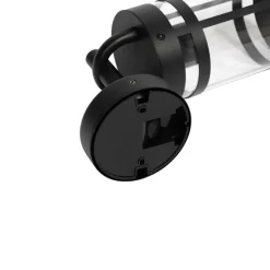 Smart buiten wandlamp zwart IP44 incl. Wifi A60 - Ruben