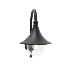 Smart buiten wandlamp zwart IP44 incl. Wifi A60 - Daphne