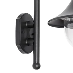 Smart buiten wandlamp zwart IP44 incl. Wifi A60 - Daphne