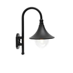 Smart buiten wandlamp zwart IP44 incl. Wifi A60 - Daphne