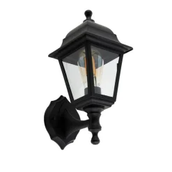 Smart buiten wandlamp zwart IP44 incl. Wifi ST64 - Capital