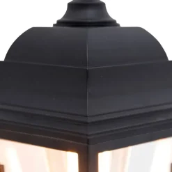 Smart buiten wandlamp zwart IP44 incl. Wifi ST64 - Capital