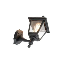 Smart buiten wandlamp zwart IP44 incl. Wifi ST64 - Capital