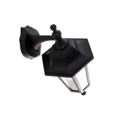 Smart buiten wandlamp zwart IP44 incl. Wifi ST64 - New Haven