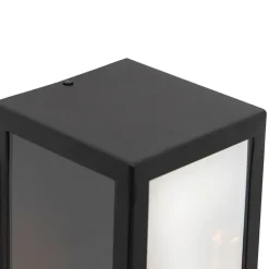 Smart buiten wandlamp zwart met glas incl. Wifi ST64 - Rotterdam Long