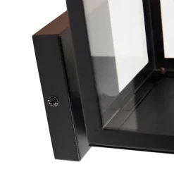 Smart buiten wandlamp zwart met glas 30 cm incl. Wifi ST64 - Rotterdam
