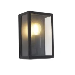 Smart buiten wandlamp zwart 25,5 incl. WiFi A60 IP44 - Rotterdam