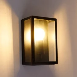 Smart buiten wandlamp zwart 25,5 incl. WiFi A60 IP44 - Rotterdam