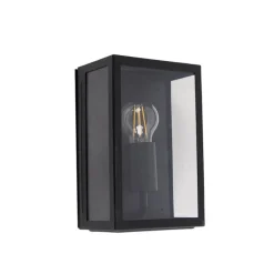 Smart buiten wandlamp zwart 25,5 incl. WiFi A60 IP44 - Rotterdam