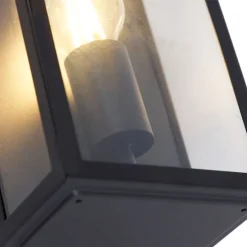 Smart buiten wandlamp zwart 25,5 incl. WiFi A60 IP44 - Rotterdam