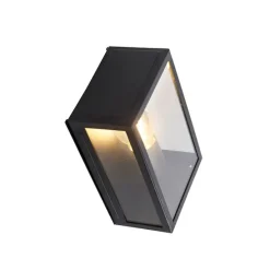 Smart buiten wandlamp zwart 25,5 incl. WiFi A60 IP44 - Rotterdam