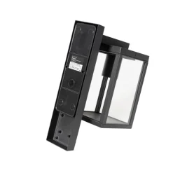 Smart buiten wandlantaarn zwart IP44 incl. Wifi ST64- Charlois