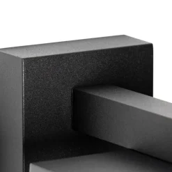 Smart buiten wandlantaarn zwart IP44 incl. Wifi ST64- Charlois