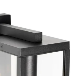 Smart buiten wandlantaarn zwart IP44 incl. Wifi ST64- Charlois