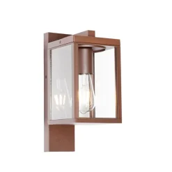 Smart buiten wandlantaarn roestbruin IP44 incl. Wifi ST64 - Charlois