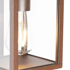 Smart buiten wandlantaarn roestbruin IP44 incl. Wifi ST64 - Charlois