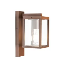 Smart buiten wandlantaarn roestbruin IP44 incl. Wifi ST64 - Charlois