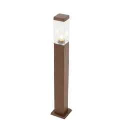 Smart buitenlamp paal roestbruin 80 cm incl. Wifi P45 - Malios