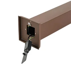 Smart buitenlamp paal roestbruin 80 cm incl. Wifi P45 - Malios