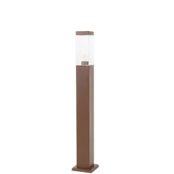 Smart buitenlamp paal roestbruin 80 cm incl. Wifi P45 - Malios