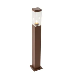 Smart buitenlamp paal roestbruin 80 cm incl. Wifi P45 - Malios