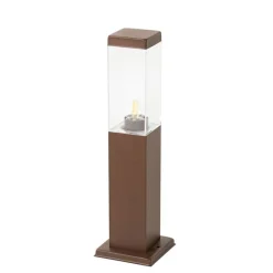 Smart buitenlamp paal roestbruin 45 cm incl. P45- Malios