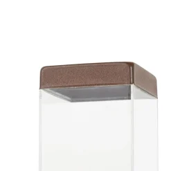 Smart buitenlamp paal roestbruin 45 cm incl. P45- Malios