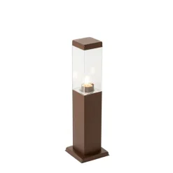 Smart buitenlamp paal roestbruin 45 cm incl. P45- Malios