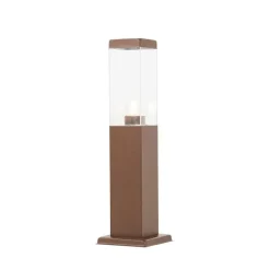 Smart buitenlamp paal roestbruin 45 cm incl. P45- Malios