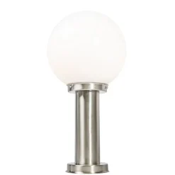 Smart buitenlamp paal staal RVS 50 cm incl. Wifi A60 - Sfera
