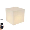 Smart buitenlamp wit 38 cm vierkant incl. LED A60 IP44 - Nura