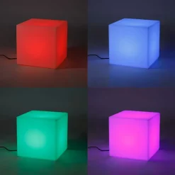 Smart buitenlamp wit 38 cm vierkant incl. LED A60 IP44 - Nura