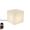 Smart buitenlamp wit 30 cm vierkant incl. LED A60 IP44 - Nura