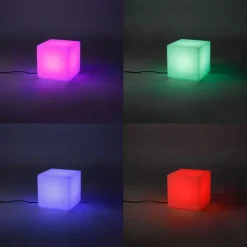 Smart buitenlamp wit 30 cm vierkant incl. LED A60 IP44 - Nura