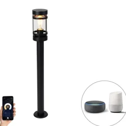 Smart buitenlamp zwart 80 cm IP44 incl. Wifi ST64 - Gleam