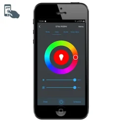 Smart buitenlamp zwart 80 cm IP44 incl. Wifi ST64 - Gleam