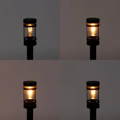 Smart buitenlamp zwart 80 cm IP44 incl. Wifi ST64 - Gleam