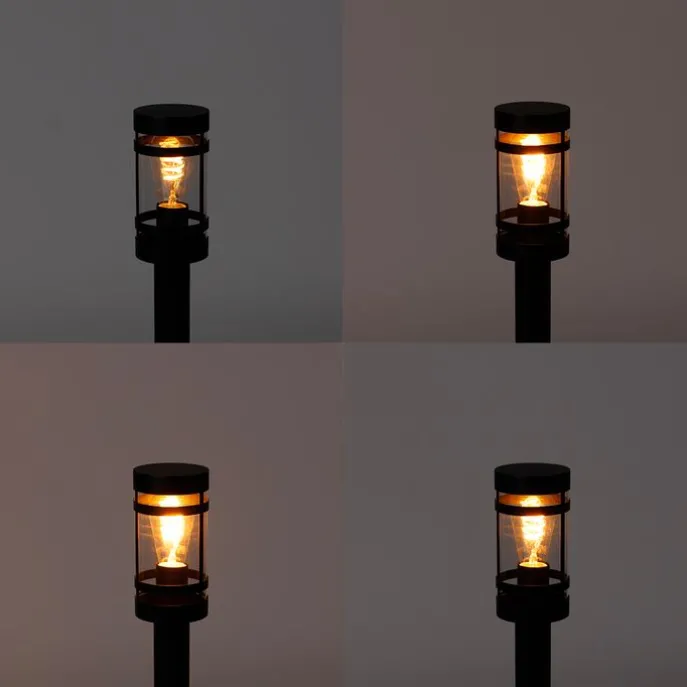 Smart buitenlamp zwart 80 cm IP44 incl. Wifi ST64 - Gleam