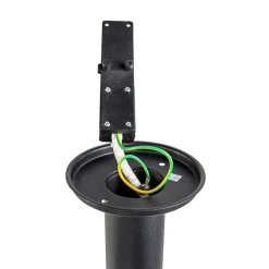 Smart buitenlamp zwart 50 cm IP44 incl. Wifi ST64 - Gleam