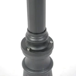 Smart buitenlamp zwart 3-lichts IP44 incl. Wifi ST64 - Guardado