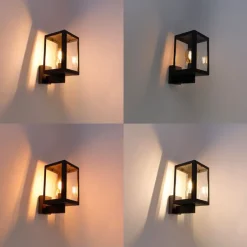 Smart buitenwandlamp grijs incl. Smart G95 - Sutton Up