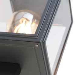 Smart buitenwandlamp grijs incl. Smart G95 - Sutton Up