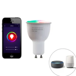 Smart buitenwandlamp zwart IP44 incl. wifi GU10 - Solo