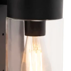 Smart buitenwandlamp zwart IP44 incl. Wifi ST64 - Jarra